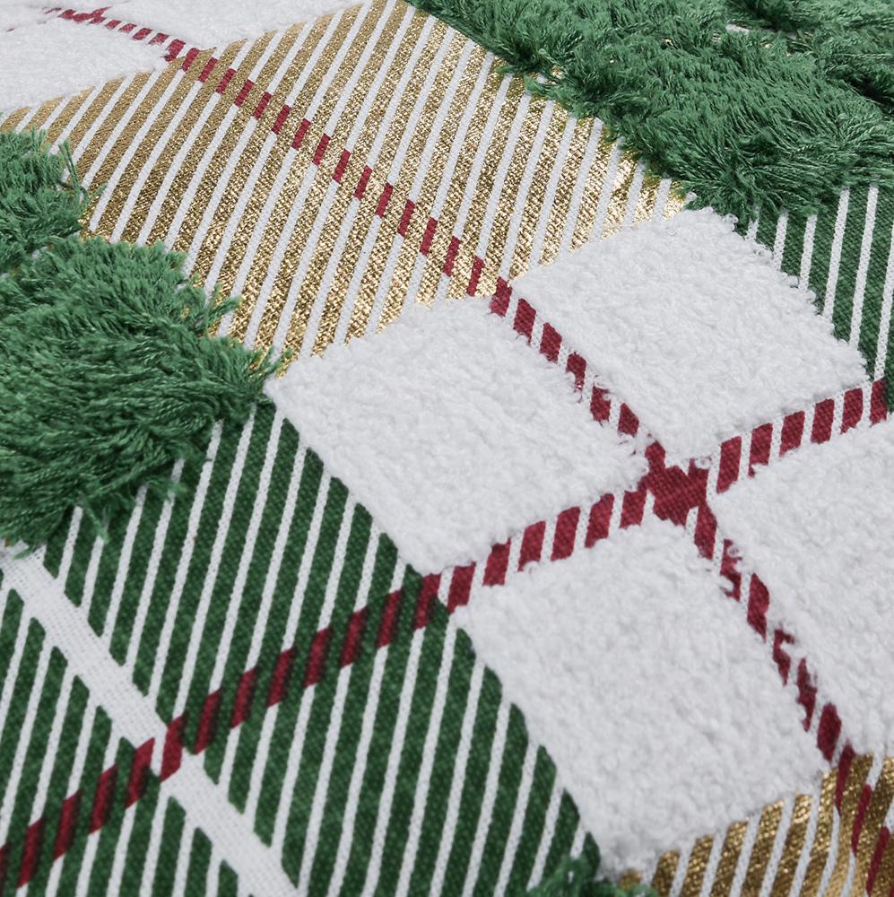 Villa by Classic Home - Holiday 14x20 Cotton Fabric  Throw Pillow - Green - VE550022 veiw 3