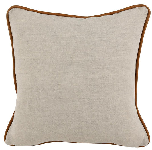 Villa by Classic Home - Jasper 18x18 Belgian Linen Fabric Tie-Dye Throw Pillow - Orange - V211040 veiw 2