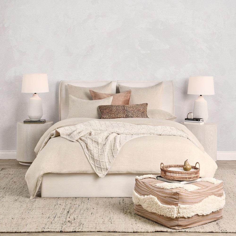 Villa by Classic Home - Jayson 3-Piece Queen Duvet Set - Beige - BEDD337Q view 4