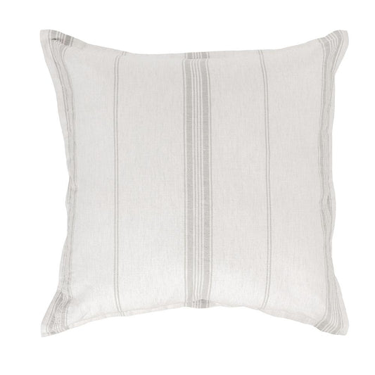 Villa by Classic Home - Jayson Linen Cashmere Euro Gray Stripe Sham  - Gray Stripe - V270014 veiw 1