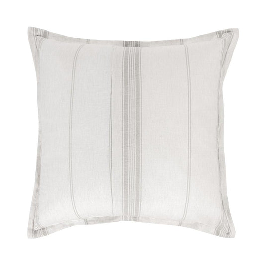 Villa by Classic Home - Jayson Linen Cashmere Euro Gray Stripe Sham  - Gray Stripe - V270014 veiw 2