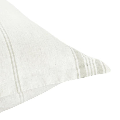 Villa by Classic Home - Jayson Linen Cashmere Euro Gray Stripe Sham  - Gray Stripe - V270014 veiw 3