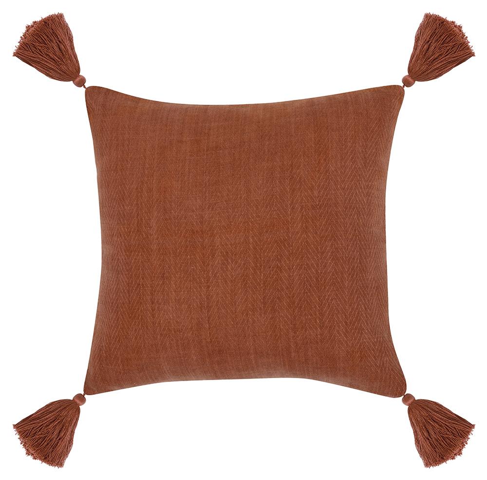 Villa by Classic Home - Karo 20x20 Fabric Throw Pillow - Red - VO20019 veiw 2
