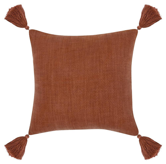Villa by Classic Home - Karo 20x20 Fabric Throw Pillow - Red - VO20019 veiw 2