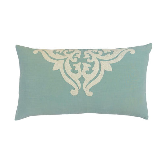 Villa by Classic Home - Kent 100% Cotton Embroidered King Sham - Blue - V180130 veiw 1
