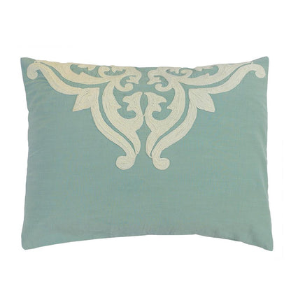 Villa by Classic Home - Kent 100% Cotton Embroidered Standard Sham - Blue - V180131 veiw 1