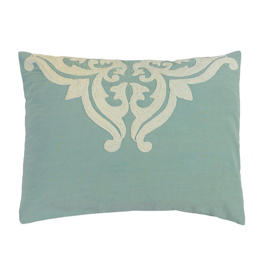 Villa by Classic Home - Kent 100% Cotton Embroidered Standard Sham - Blue - V180131 veiw 1
