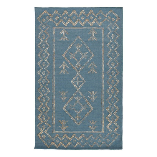 Villa by Classic Home - Lagos 2x3 Handwoven Accent Rug - Blue - 30091260 view 1
