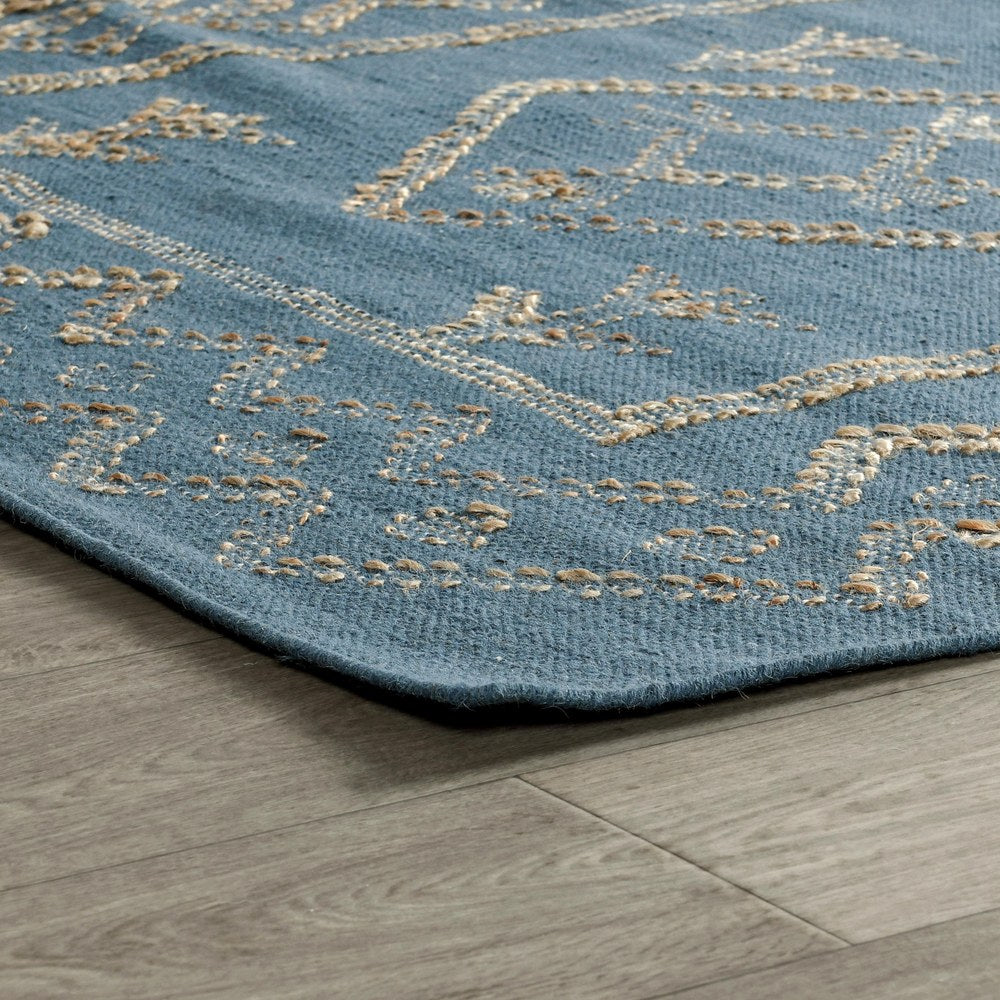 Villa by Classic Home - Lagos 9x12 Handwoven Area Rug - Blue - 30091266 view 2