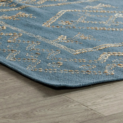 Villa by Classic Home - Lagos 9x12 Handwoven Area Rug - Blue - 30091266 view 2