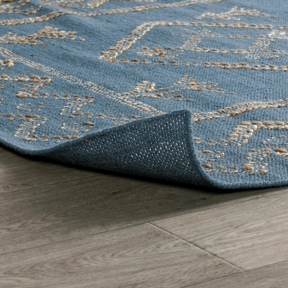 Villa by Classic Home - Lagos 9x12 Handwoven Area Rug - Blue - 30091266 view 3