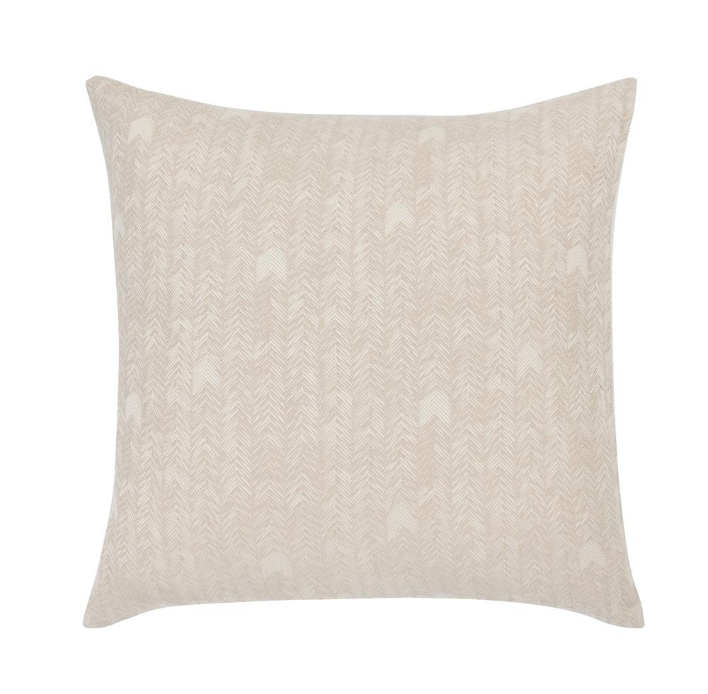 Villa by Classic Home - Lana 100% Cotton Embroidered Natural Euro Sham  - 26W - Beige - V250048 veiw 1