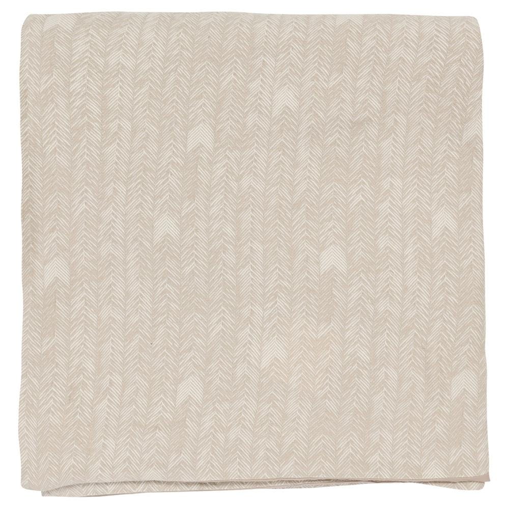 Villa by Classic Home - Lana 100% Cotton Embroidered Natural King Duvet  - 108W - Beige - V250045 veiw 1