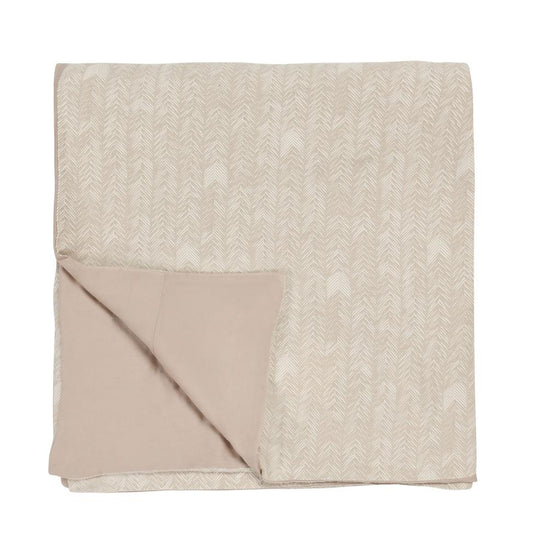Villa by Classic Home - Lana 100% Cotton Embroidered Natural Queen Duvet  - 92W - Beige - V250047 veiw 1