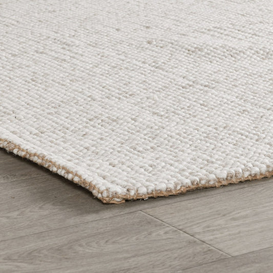 Villa by Classic Home - Lisbon 2x3 Handwoven Jute Blend Sustainable Accent Rug - Ivory - 30091290 view 2