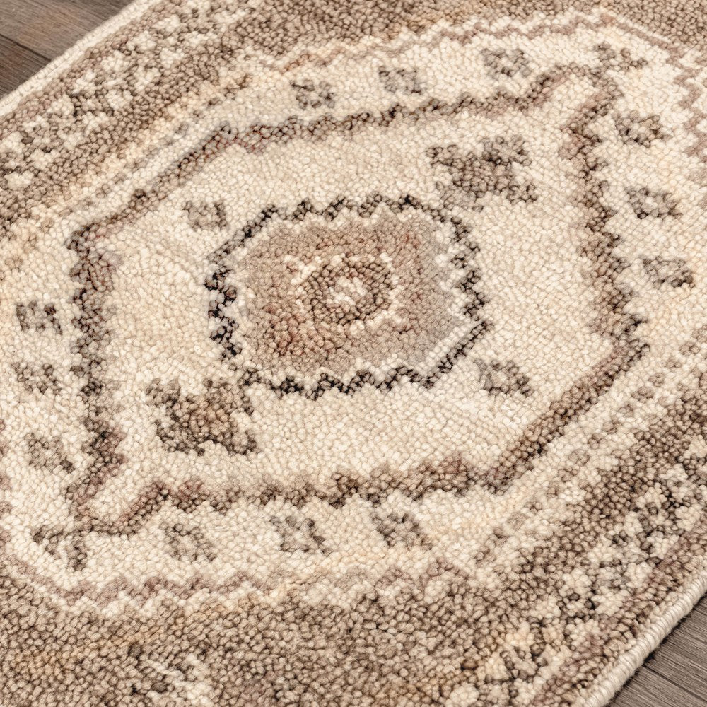 Villa by Classic Home - Luxor 2x3 Handknotted Wool Blend Accent Rug - Dessert Brown - 30092070 view 2