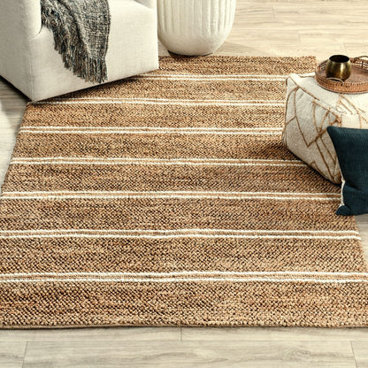 Villa by Classic Home - Madrid 6x9 Hand-woven Jute Blend Area Rug - Ivory - 30045201 view 5