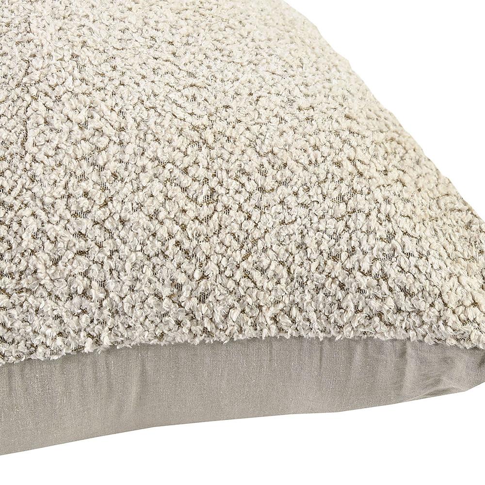Villa by Classic Home - Maris 36in Linen Blend Fabric Ivory Floor Cushion Pouf - Ivory - VP12213 veiw 3