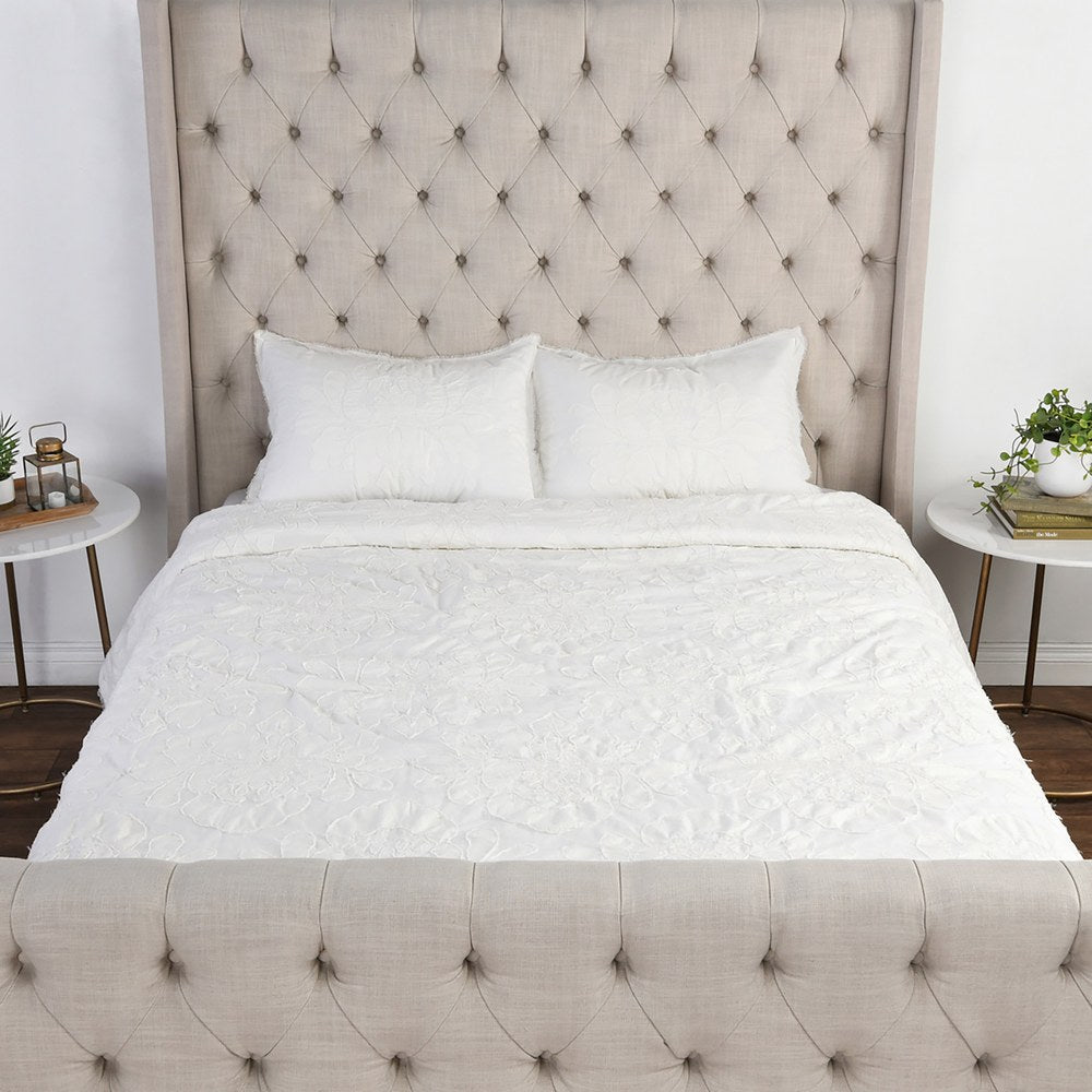 Villa by Classic Home - Matira King Comforter - White - SS10466 view 2