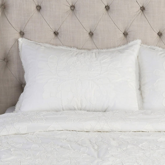 Villa by Classic Home - Matira Standard Sham - White - SS10467 view 1