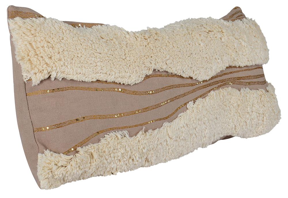 Villa by Classic Home - Meridian Cotton Naedd Natural/Ivory 36in36in Throw Pillow - 36W - Natural,Ivory - V230031 veiw 1