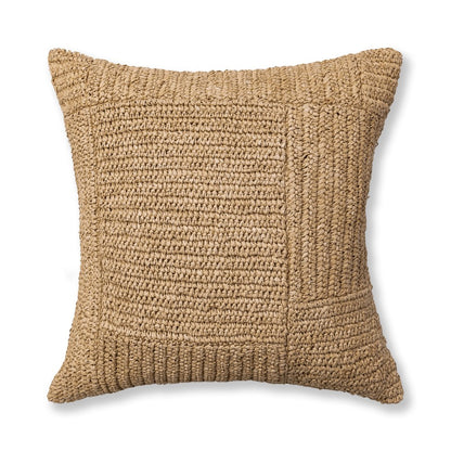 Villa by Classic Home - Merritt Raffia Harvest Wheat 22x22 Throw Pillow - Brown - V340040 view 1