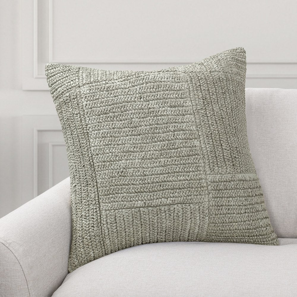 Villa by Classic Home - Merritt Raffia River Sage 22x22 Throw Pillow - Green - V340036 view 3