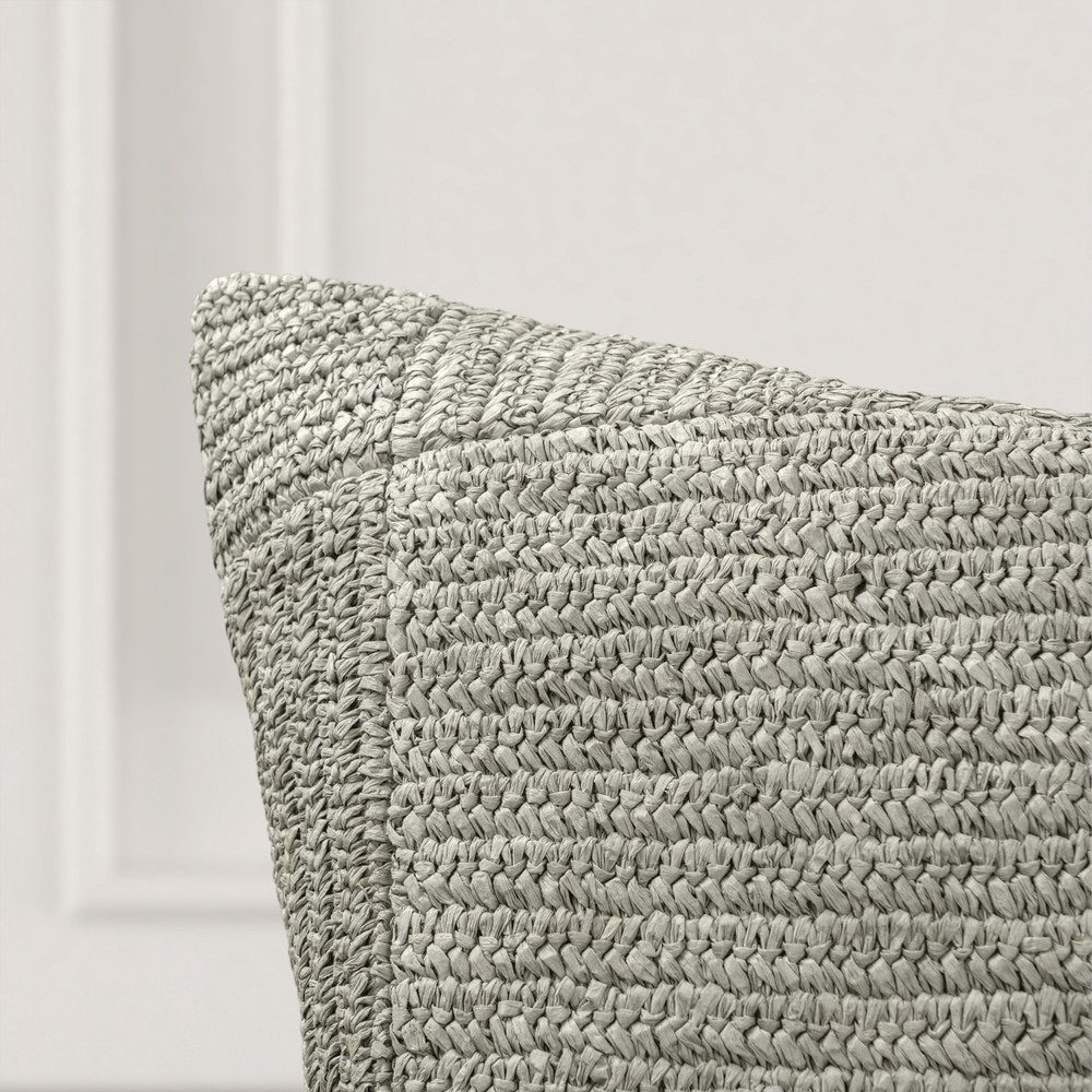 Villa by Classic Home - Merritt Raffia River Sage 22x22 Throw Pillow - Green - V340036 view 4