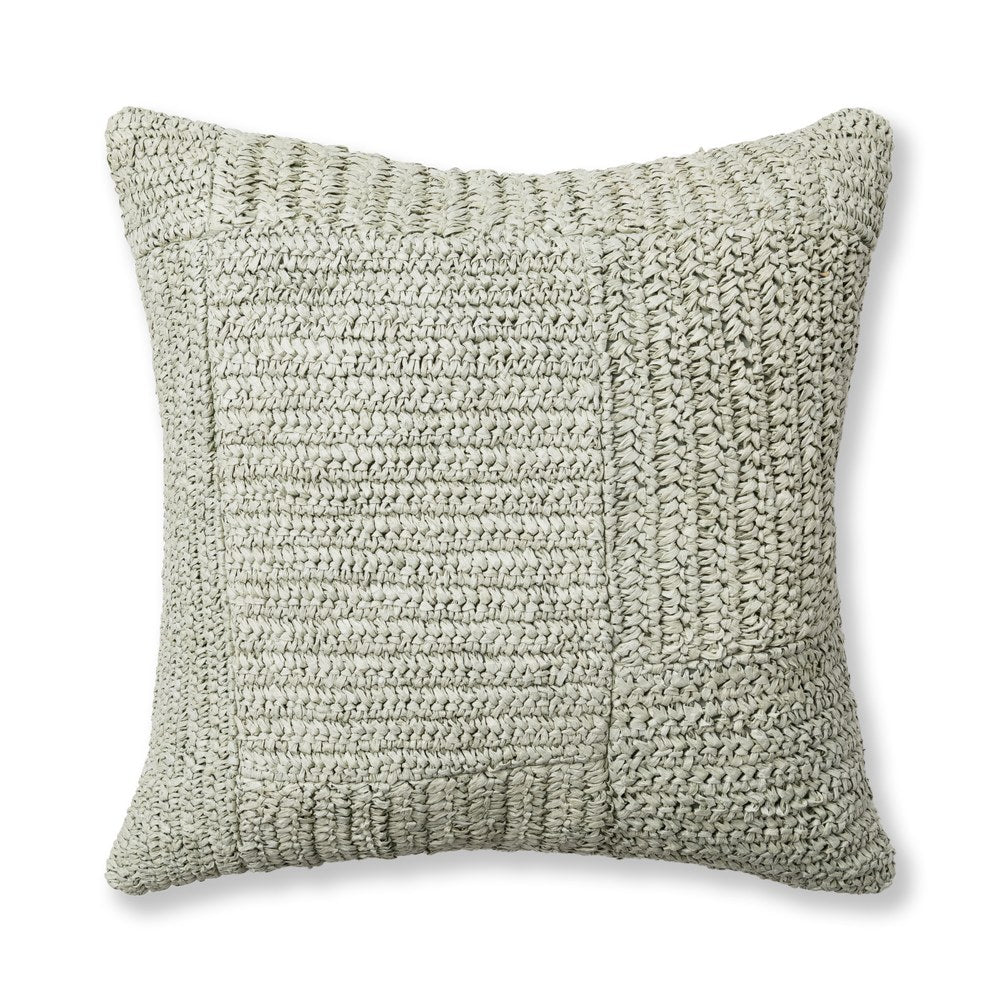 Villa by Classic Home - Merritt Raffia Willow Green 22x22 Throw Pillow - V340038 view 1