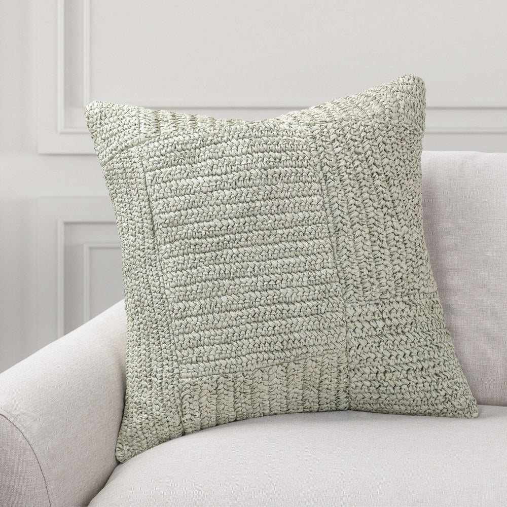 Villa by Classic Home - Merritt Raffia Willow Green 22x22 Throw Pillow - V340038 view 3