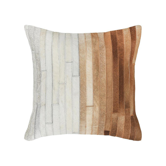 Villa by Classic Home - Meru 20x20 Hair on Hide Throw Pillow - Natural - V300045 veiw 1