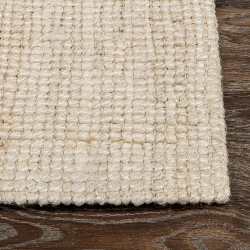 Villa by Classic Home - Mini Boucle 9x12 Handwoven Jute Area Rug - Ivory - 30088226 view 2