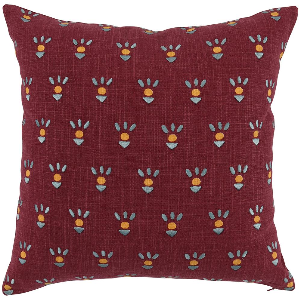 Villa by Classic Home - Monica 18x18 Cotton Fabric Throw Pillow - Red - VE550002 veiw 1