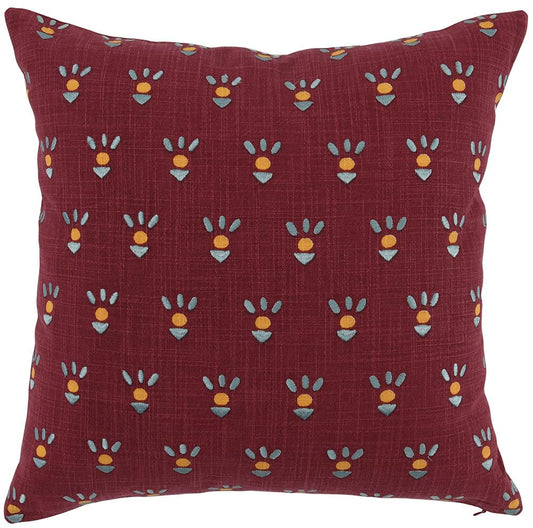 Villa by Classic Home - Monica 18x18 Cotton Fabric Throw Pillow - Red - VE550002 veiw 1