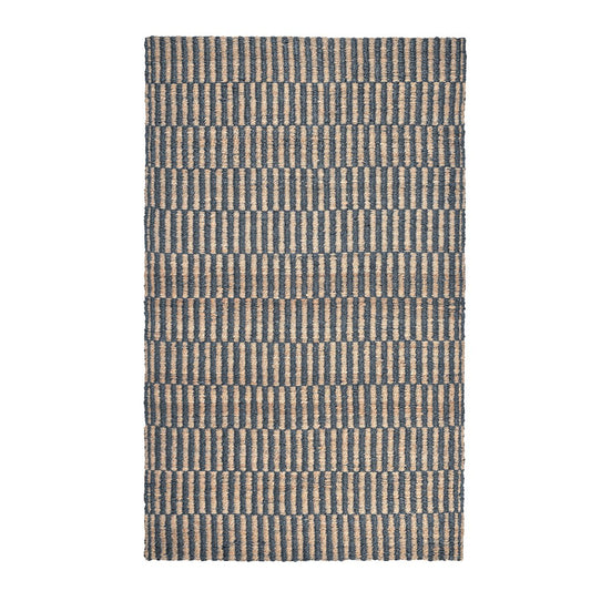 Villa by Classic Home - Monterey 2x3 Jute Handwoven Sustainable Accent Area Rug - Blue - 30091730 view 1