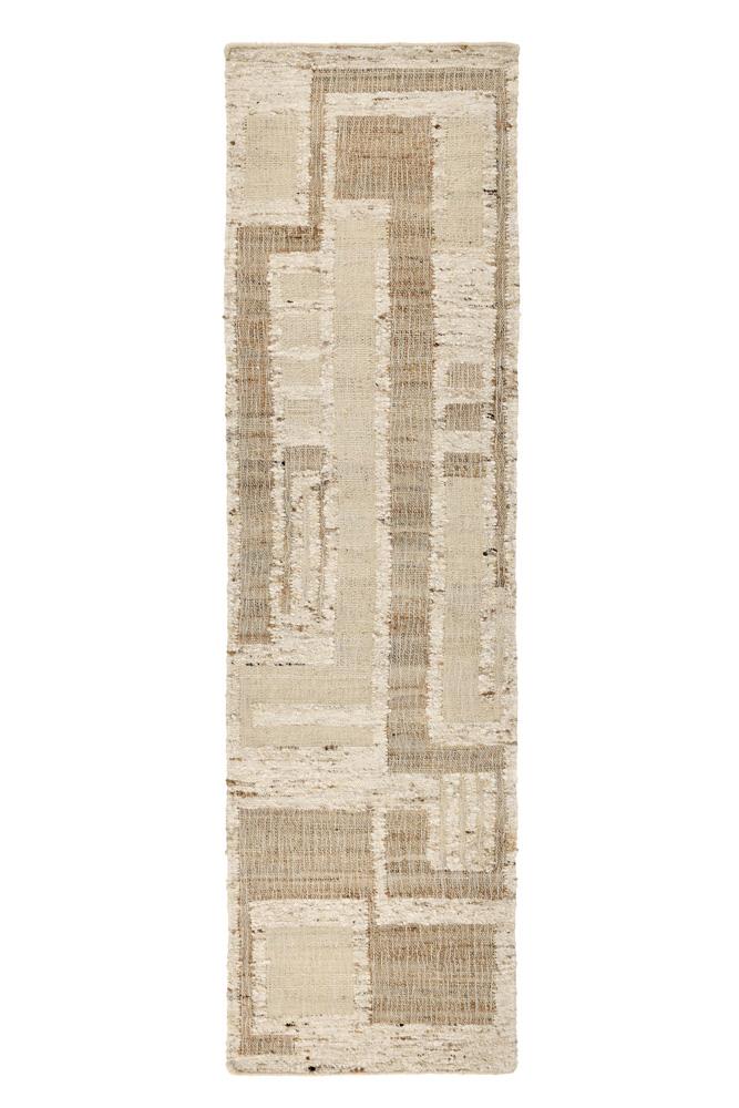 Villa by Classic Home - Muda 2.6X8 Jute Blend Handwoven Sustainable Ivory Accent Rug - 2.6W - Natural, Ivory - 30091243 veiw 1