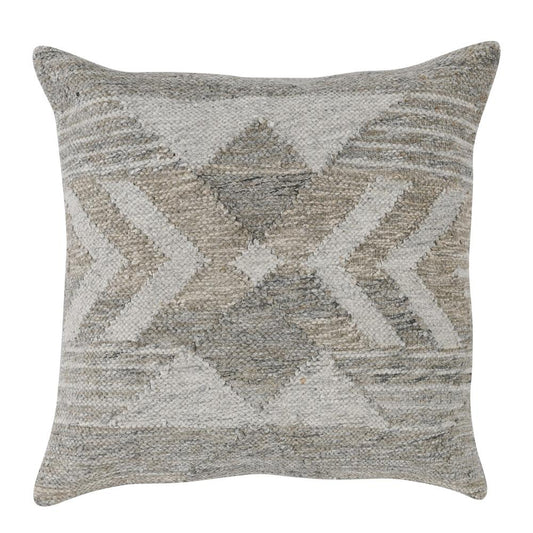 Villa by Classic Home - Nixie 22in Outdoor Throw Pillow In Gray  - 22W - Gray - VO50003 veiw 1