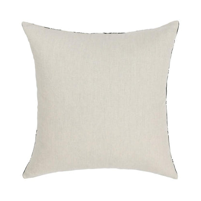 Villa by Classic Home - Nubia 22x22 Linen Blend Fabric Throw Pillow - Black/White - V300076 veiw 2