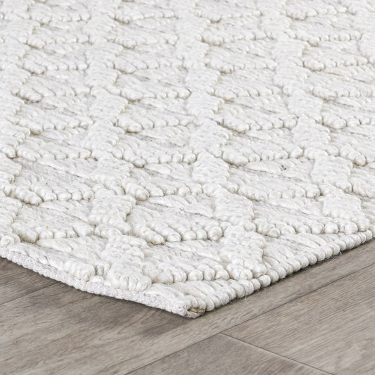 Villa by Classic Home - Portola 2x3 Wool Blend Hand Loomed Area Rug - Ivory - 30091400 view 2