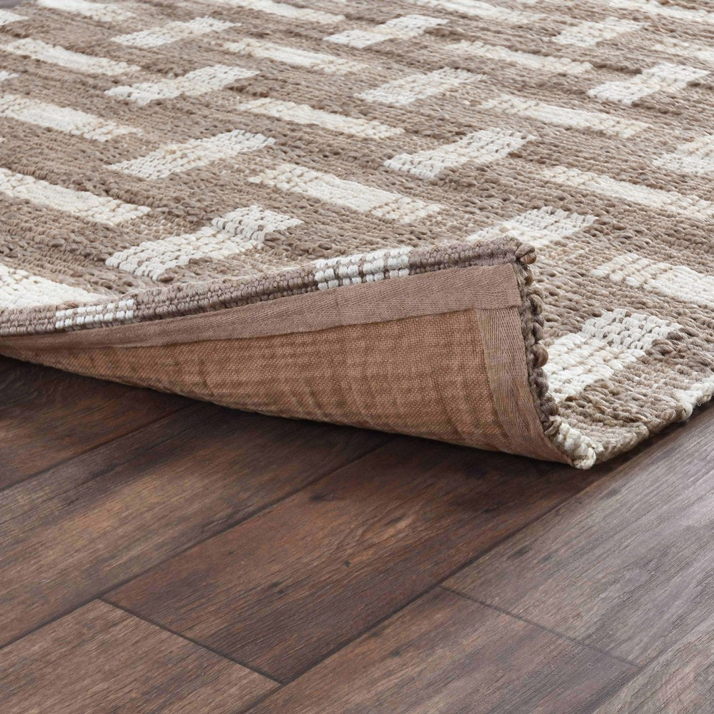 Villa by Classic Home - Preston 5x8 Handwoven Jute Area Rug - Beige - 30090944 view 3