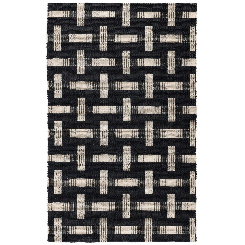 Villa by Classic Home - Preston 8x10 Handwoven Area Rug - Black - 30089905 view 1