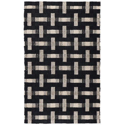 Villa by Classic Home - Preston 8x10 Handwoven Area Rug - Black - 30089905 view 1