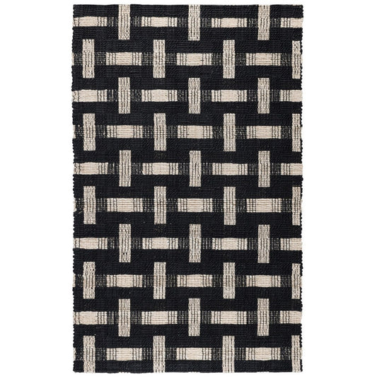 Villa by Classic Home - Preston 8x10 Handwoven Area Rug - Black - 30089905 view 1