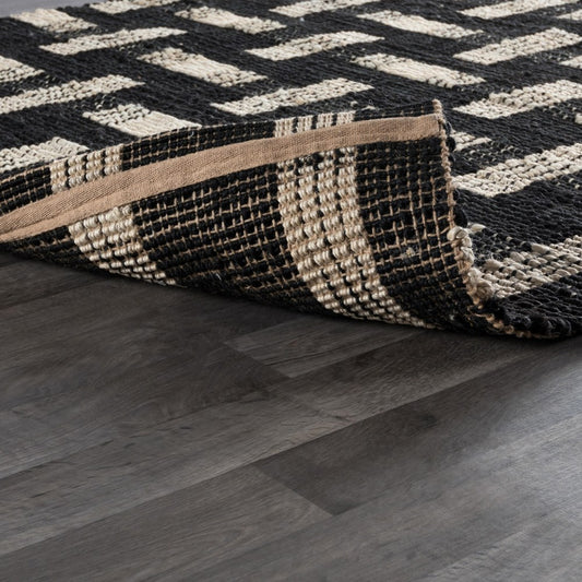 Villa by Classic Home - Preston 8x10 Handwoven Area Rug - Black - 30089905 view 2