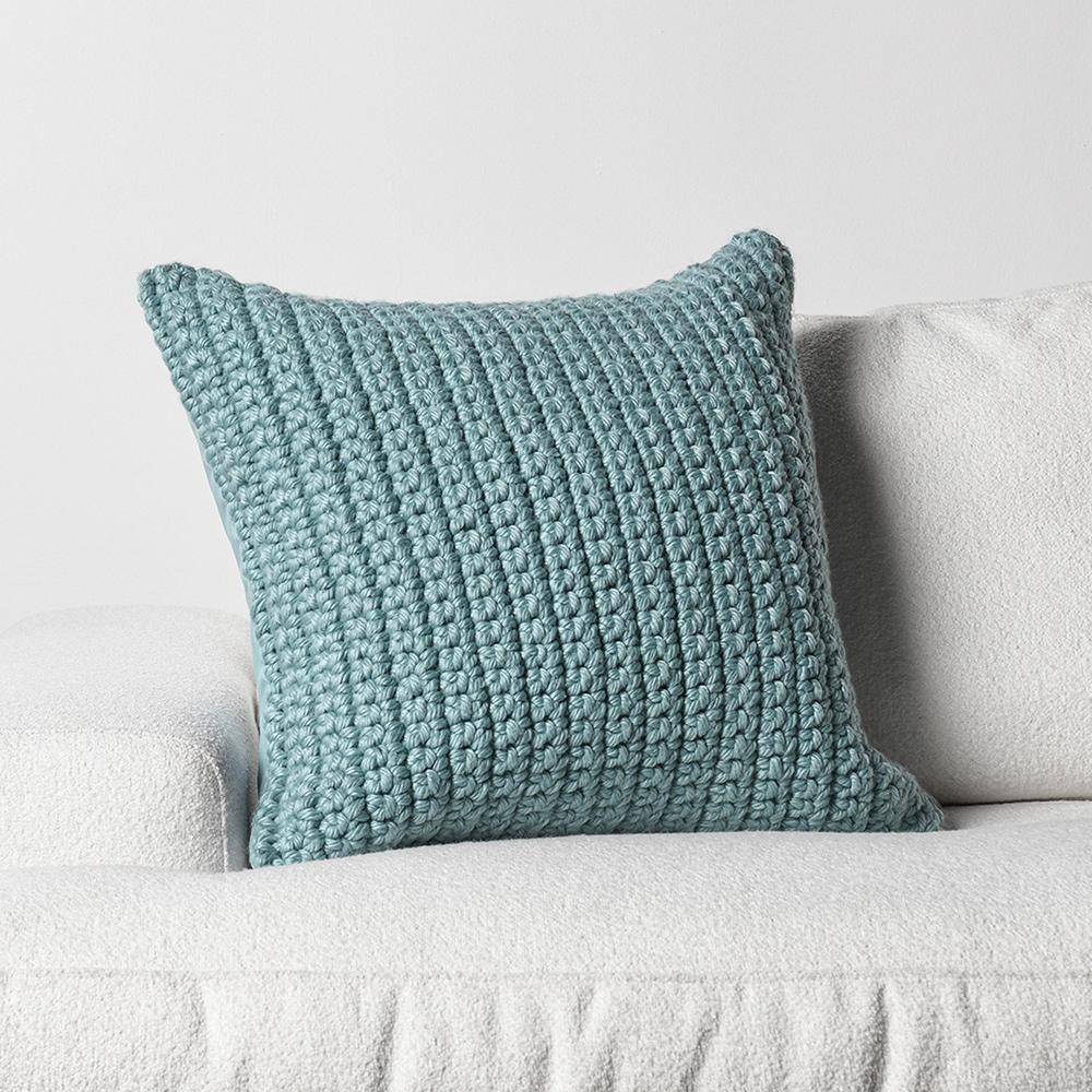 Villa by Classic Home - Prism 22in Performance Outdoor Throw Pillow, Blue   - Blue - VO60004 veiw 3