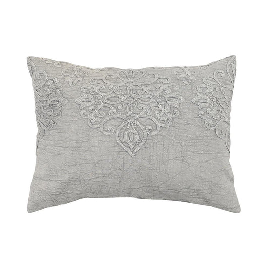 Villa by Classic Home - Reagan Cotton Hand Design Queen Sham - Gray - V180122 veiw 1