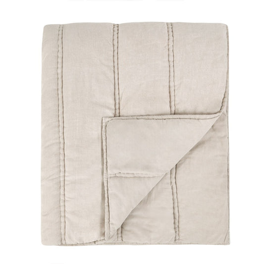 Villa by Classic Home - Rowen 4-Piece King Quilt Set - Beige - BEDQ534K view 1