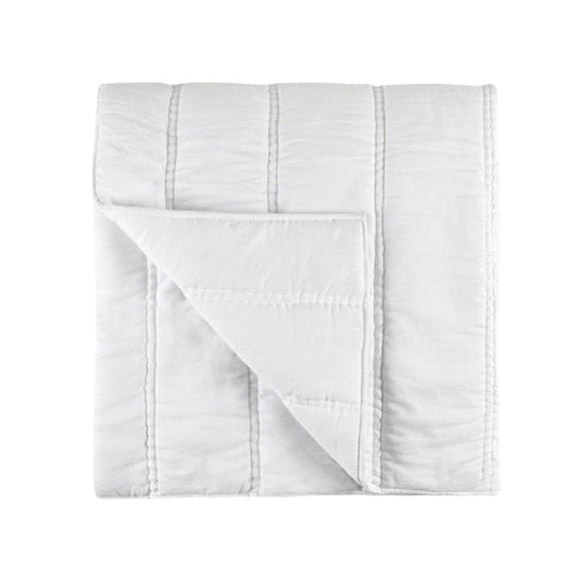 Villa by Classic Home - Rowen 4-Piece King Quilt Set - White - BEDQ533K view 1