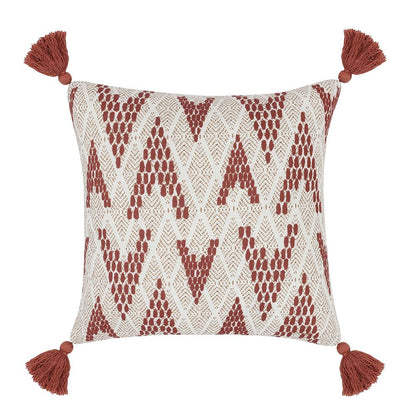 Villa by Classic Home - Sanibel 20x20 Fabric Throw Pillow - Red - VO50022 veiw 1