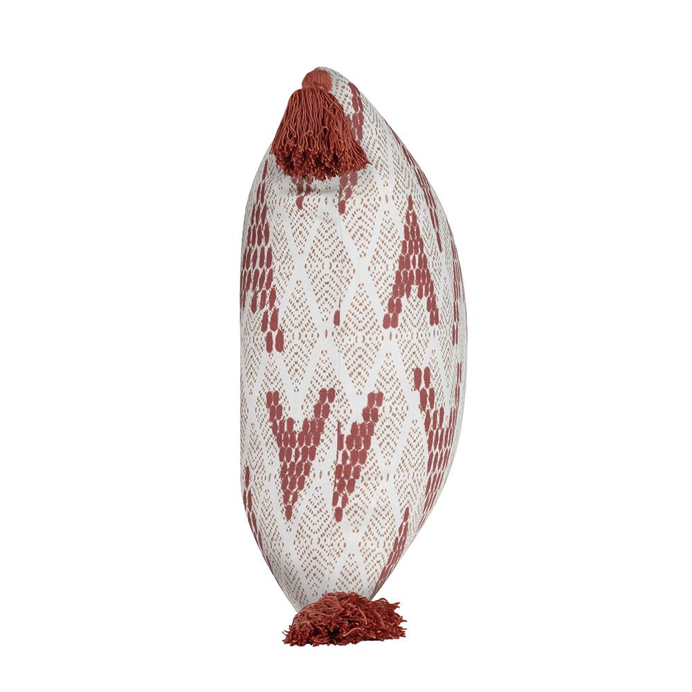 Villa by Classic Home - Sanibel 20x20 Fabric Throw Pillow - Red - VO50022 veiw 2